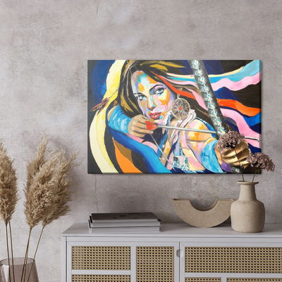 Ljuddämpande tavla - Woman with a bow