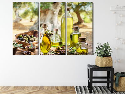 Ljuddämpande tavla - Oil bottles