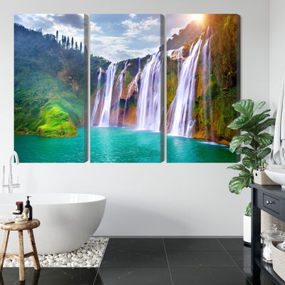 Ljuddämpande tavla - The waterfall in luoping