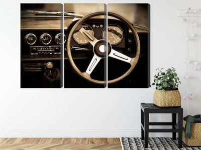 Ljuddämpande tavla - The dashboard of an antique