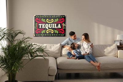 Akoestisch schilderij - Colorful vintage lettering