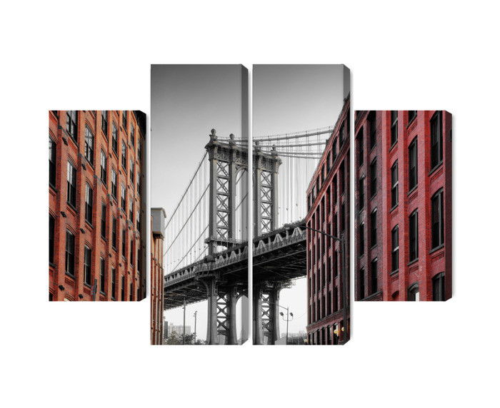 Ljuddämpande tavla - Manhattan bridge view