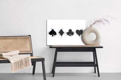 Ljuddämpande tavla - Abstract card symbols