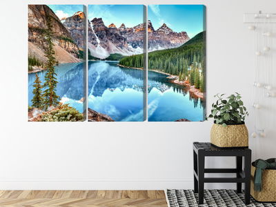Ljuddämpande tavla - Moraine Lake in banff