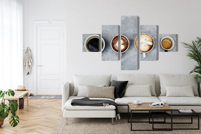 Ljuddämpande tavla - Cups with coffee