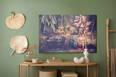 Ljuddämpande tavla - Herbs and spices corner