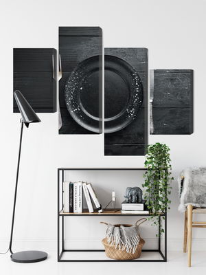 Ljuddämpande tavla - Vintage tableware