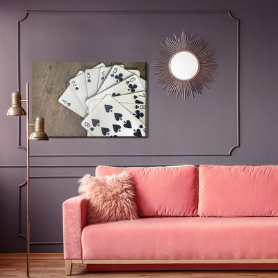 Ljuddämpande tavla - Cards with black symbols