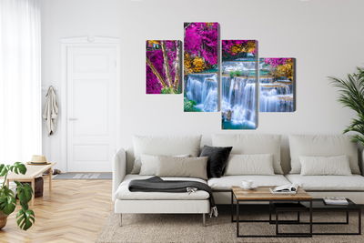 Ljuddämpande tavla - A waterfall in the fall