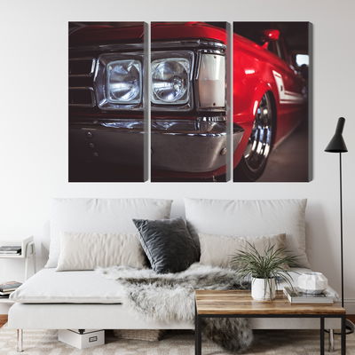 Ljuddämpande tavla - Headlight on an old car