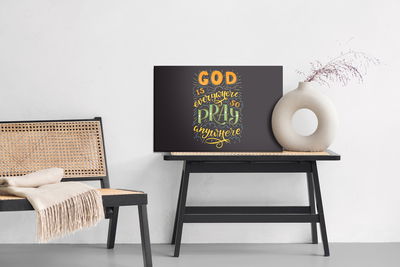 Ljuddämpande tavla - God is everywhere