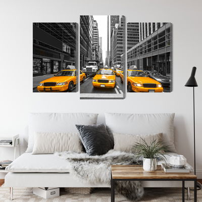 Ljuddämpande tavla - Yellow taxis in New York city