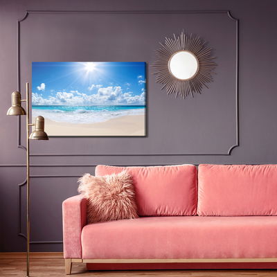 Ljuddämpande tavla - Calm sea and beach