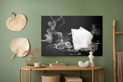 Ljuddämpande tavla - Poker set