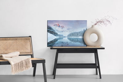 Ljuddämpande tavla - 3d winter mountain landscape