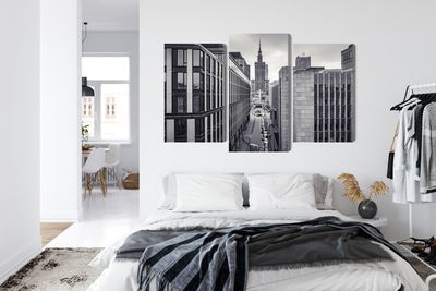 Ljuddämpande tavla - Black and white panorama