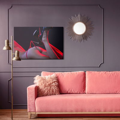 Ljuddämpande tavla - Sexy woman in the penumbra