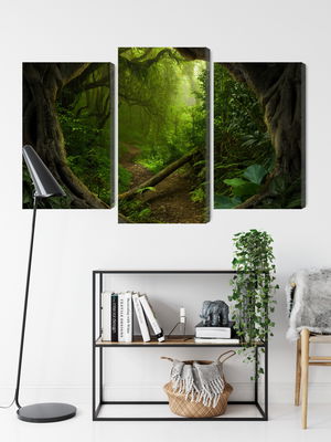 Ljuddämpande tavla - Path in the tropical forest