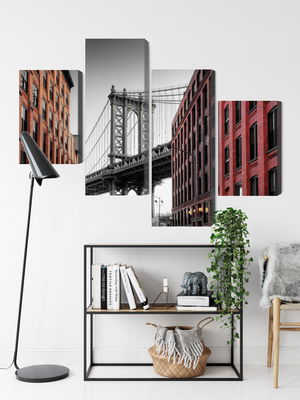 Ljuddämpande tavla - Manhattan bridge view