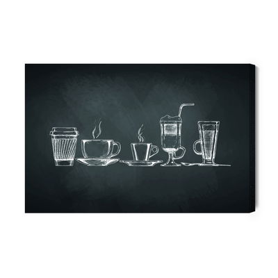 Ljuddämpande tavla - A set of cups