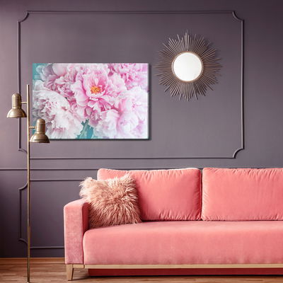 Ljuddämpande tavla - Delicate peonies