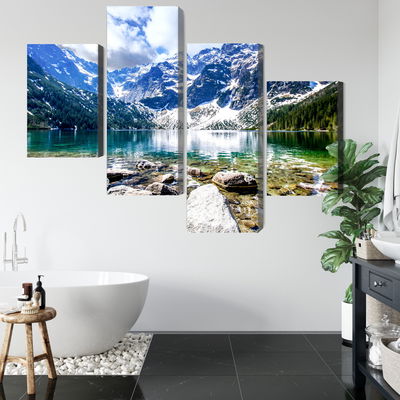 Ljuddämpande tavla - Lake morskie oko 3d