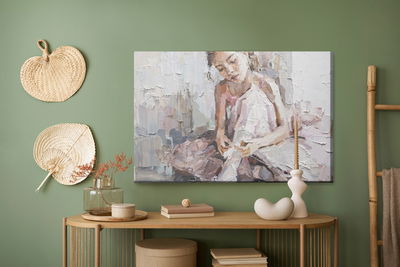 Ljuddämpande tavla - Little ballerina with curly