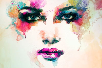 Ljuddämpande tavla - Women’s face