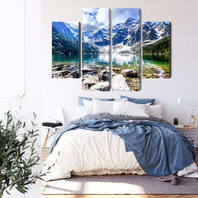 Ljuddämpande tavla - Lake morskie oko 3d