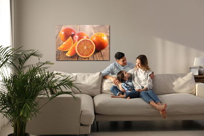 Ljuddämpande tavla - Red oranges