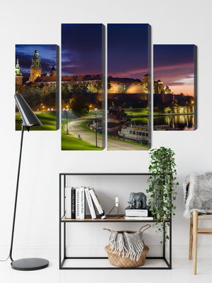 Ljuddämpande tavla - Wawel royal castle at sunrise