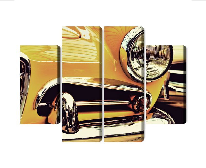 Ljuddämpande tavla - The front of a vintage car