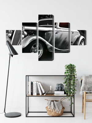 Ljuddämpande tavla - Vintage style hot rod car