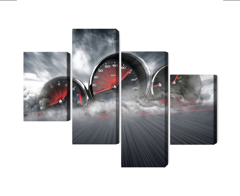 Ljuddämpande tavla - High speed car counters