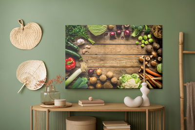 Ljuddämpande tavla - Vegetables on boards