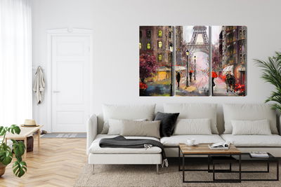 Ljuddämpande tavla - View of the street of Paris