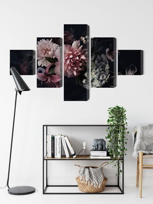 Ljuddämpande tavla - Flowers in vintage style