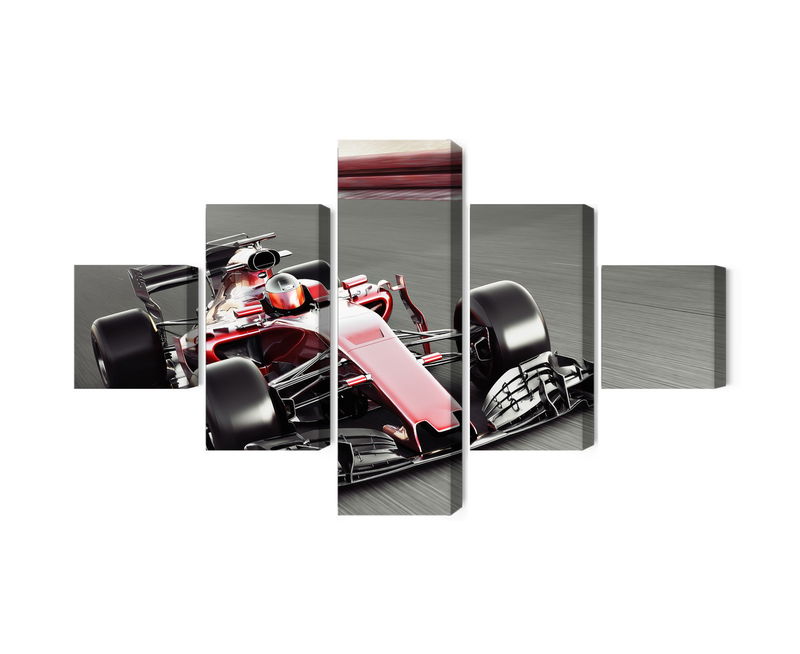 Ljuddämpande tavla - Formula 1 car on the track