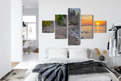 Ljuddämpande tavla - Sunset on the baltic sea