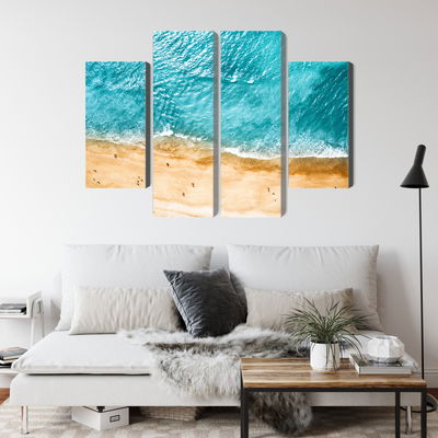 Ljuddämpande tavla - Aerial view of the ocean