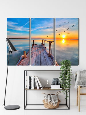 Ljuddämpande tavla - West by the lake