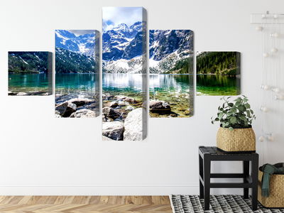 Ljuddämpande tavla - Lake morskie oko 3d