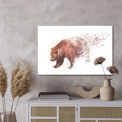 Ljuddämpande tavla - Bear as painted