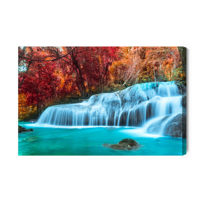 Ljuddämpande tavla - Autumn waterfall in thailand