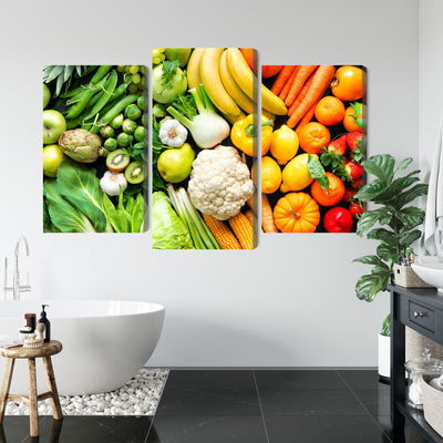 Ljuddämpande tavla - Fruits and vegetables