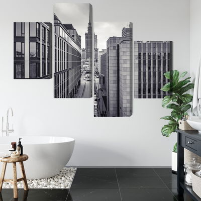 Ljuddämpande tavla - Black and white panorama