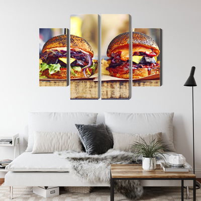 Ljuddämpande tavla - Vegan burgers