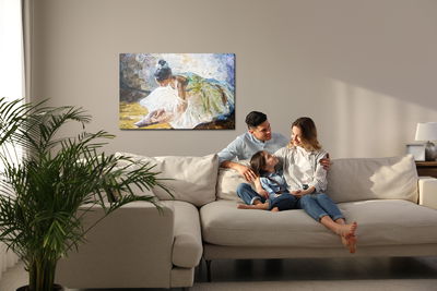 Ljuddämpande tavla - Little girl, ballerina