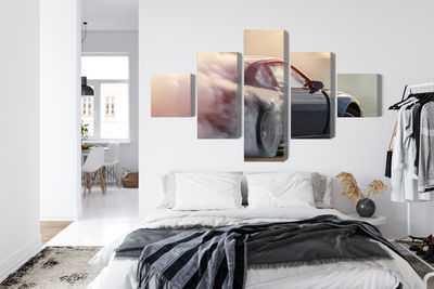 Ljuddämpande tavla - Sports car in a cloud