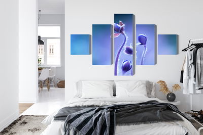 Ljuddämpande tavla - Delicate flowers on a macro